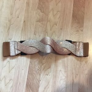 Brand new, never worn gold metallic belt